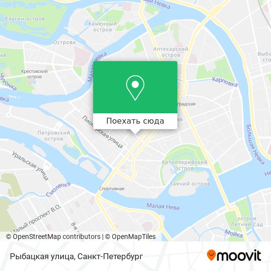 Карта Рыбацкая улица