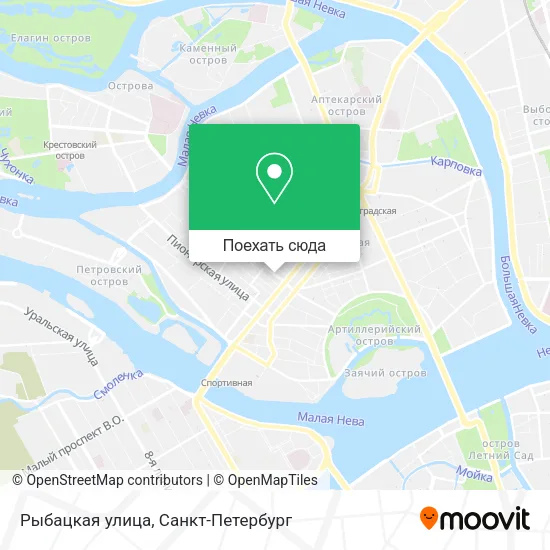 Карта Рыбацкая улица