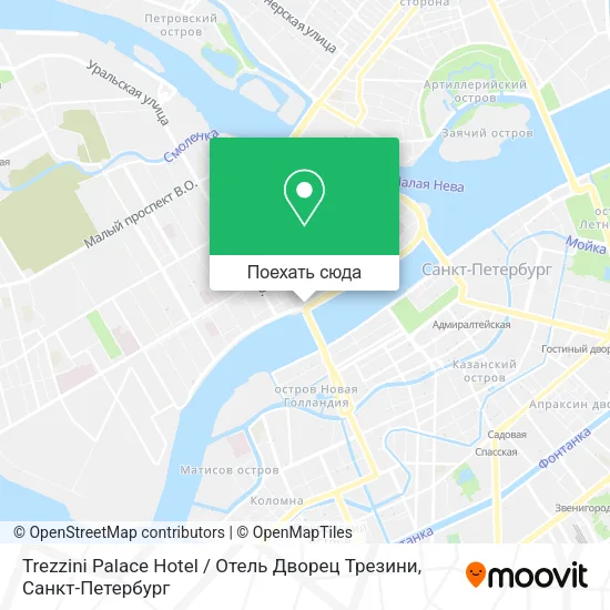 Карта Trezzini Palace Hotel / Отель Дворец Трезини
