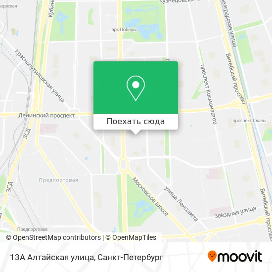 Карта 13А Алтайская улица