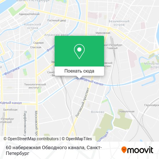Карта 60 набережная Обводного канала