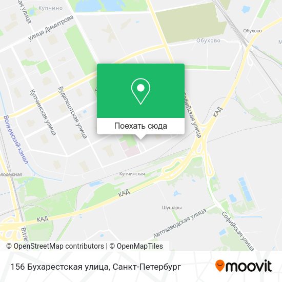Карта 156 Бухарестская улица