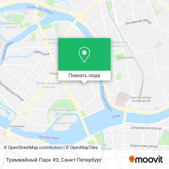 Карта Трамвайный Парк #3