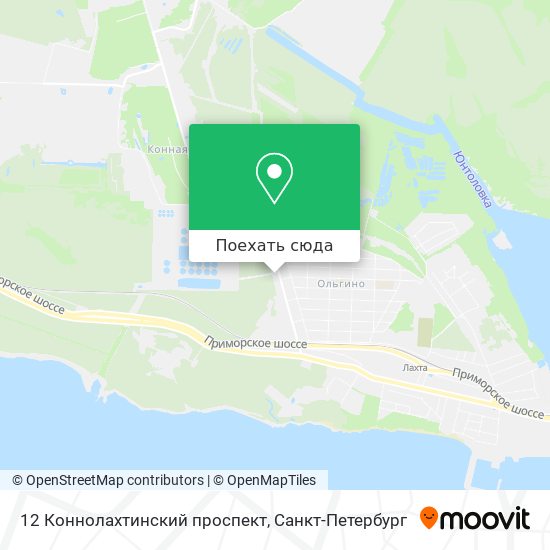 Карта 12 Коннолахтинский проспект