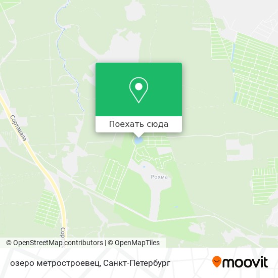Карта озеро метростроевец
