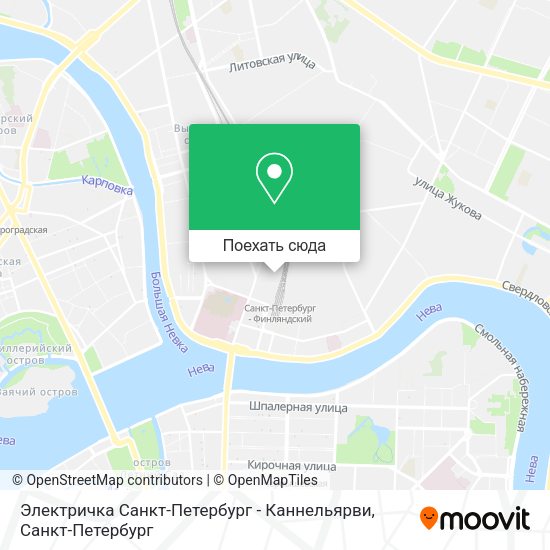 Карта Электричка Санкт-Петербург - Каннельярви