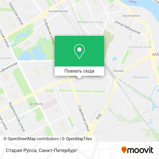 Карта Старая Русса