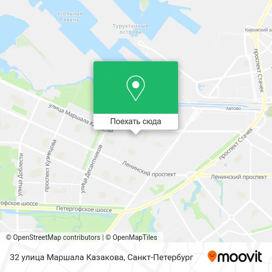 Карта 32 улица Маршала Казакова