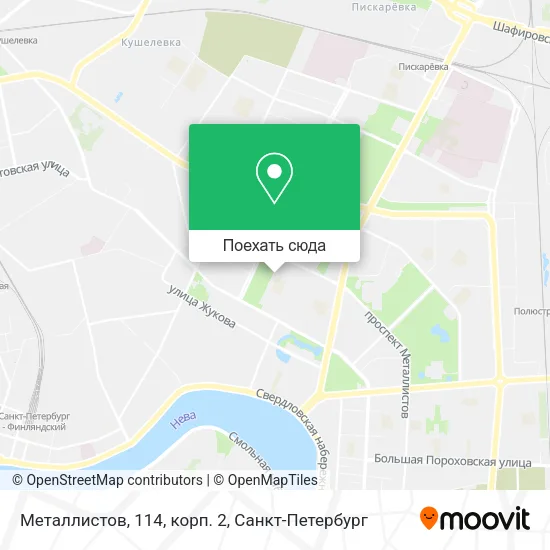 Карта Металлистов, 114, корп. 2