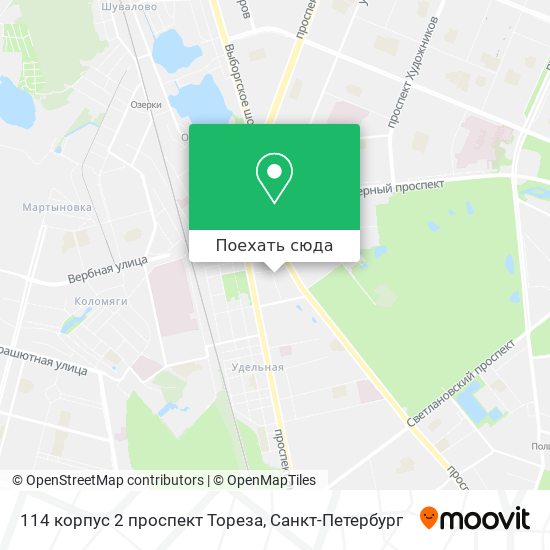 Карта 114 корпус 2 проспект Тореза