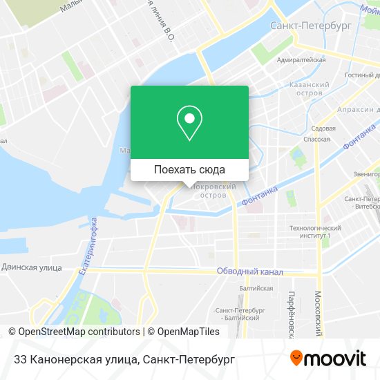 Карта 33 Канонерская улица