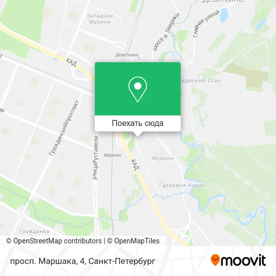Карта просп. Маршака, 4
