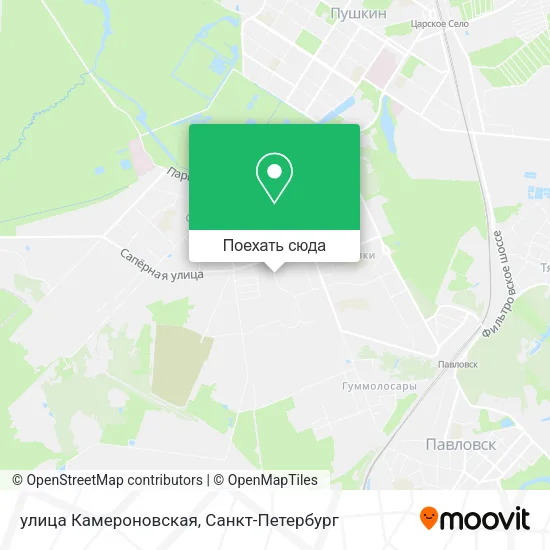 Карта улица Камероновская