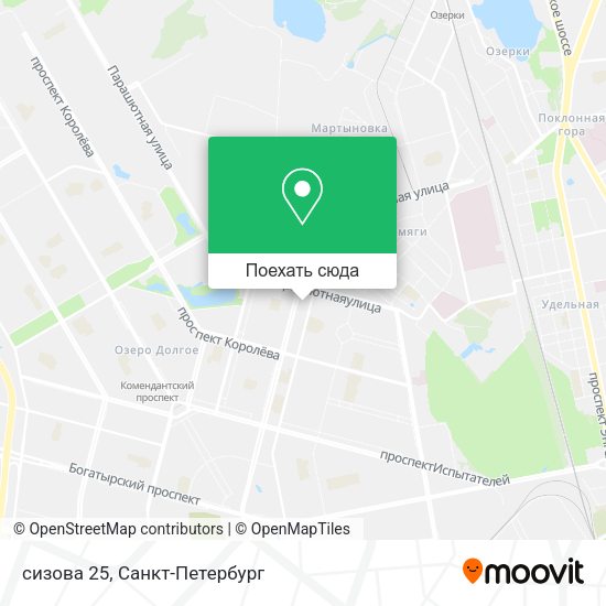 Карта сизова 25
