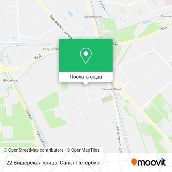 Карта 22 Вишерская улица