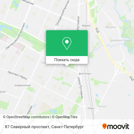 Карта 87 Северный проспект