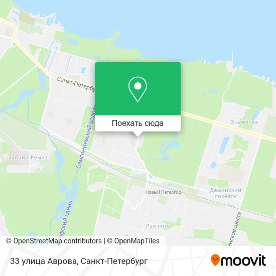 Карта 33 улица Аврова
