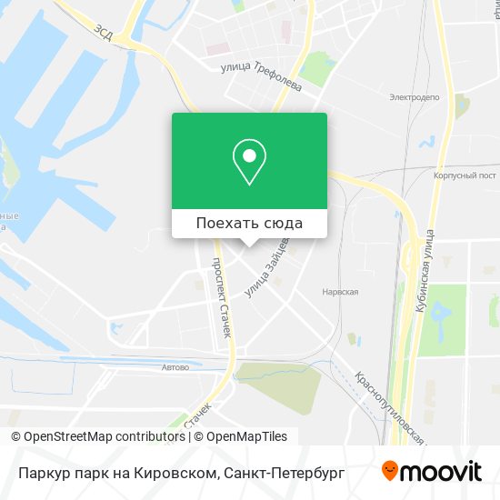 Карта Паркур парк на Кировском