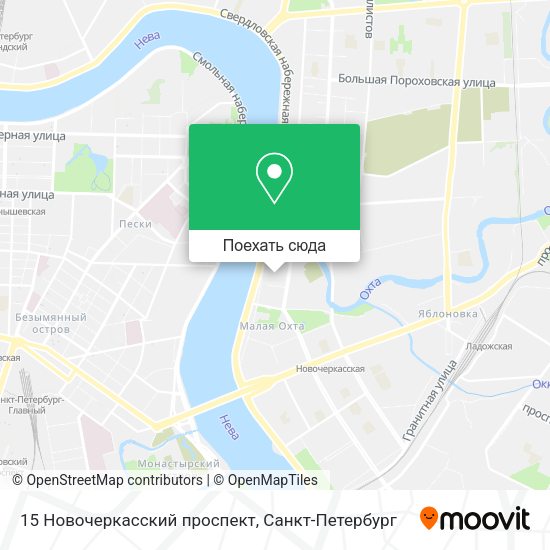 Карта 15 Новочеркасский проспект