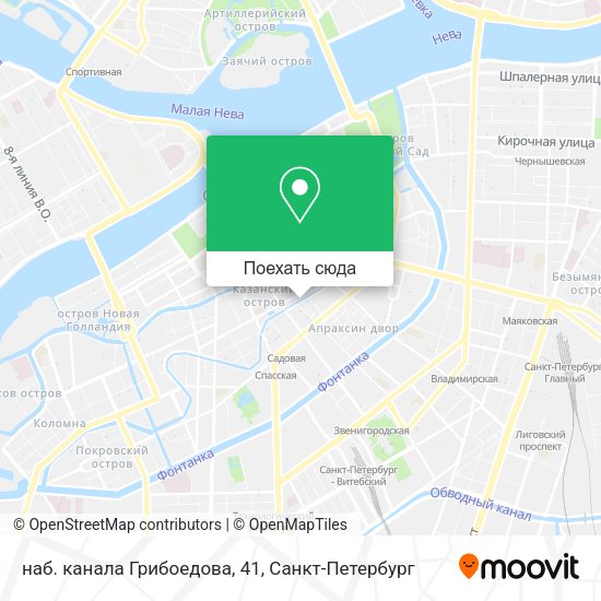 Карта наб. канала Грибоедова, 41