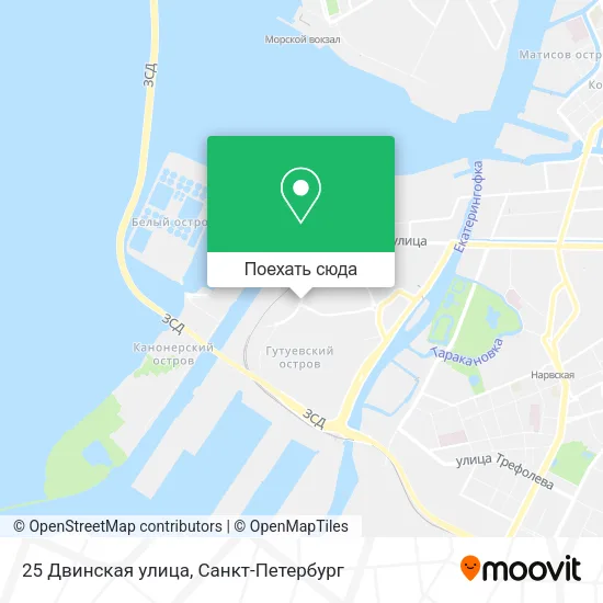 Карта 25 Двинская улица