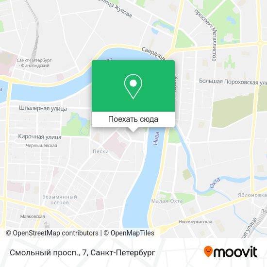 Карта Смольный просп., 7