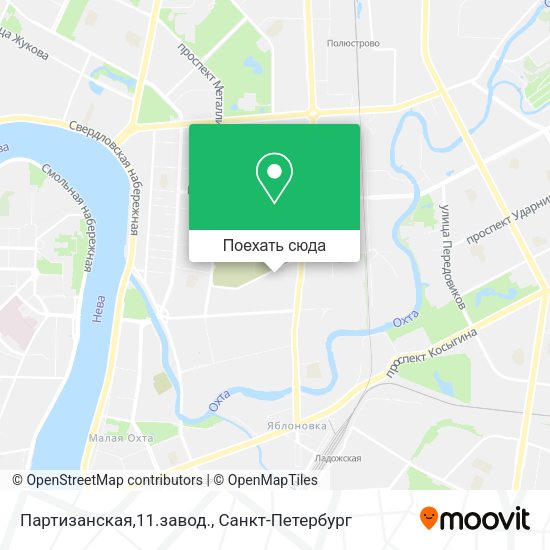 Карта Партизанская,11.завод.