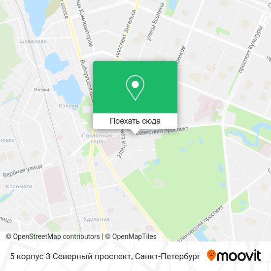 Карта 5 корпус 3 Северный проспект