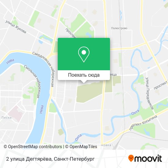 Карта 2 улица Дегтярёва