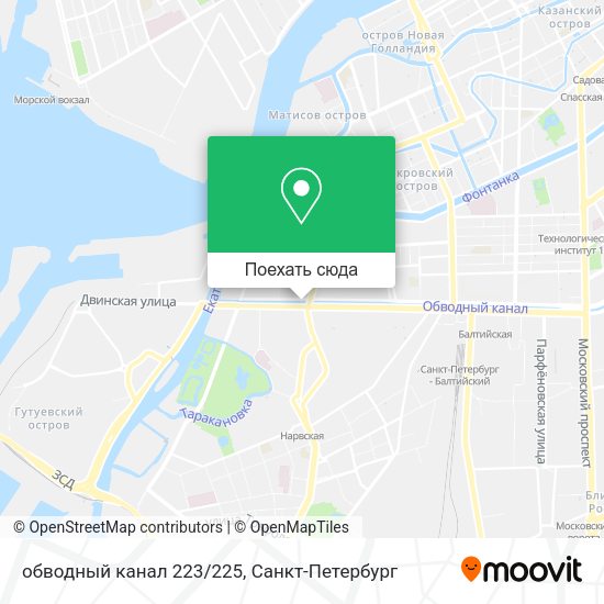 Карта обводный канал 223/225
