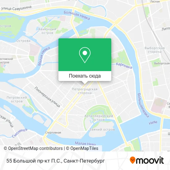 Карта 55 Большой пр-кт П.С.