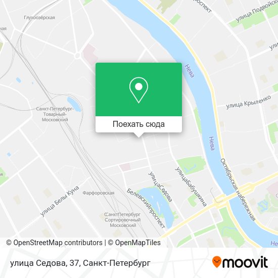 Карта улица Седова, 37