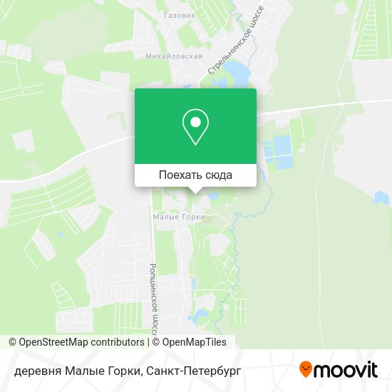 Карта деревня Малые Горки