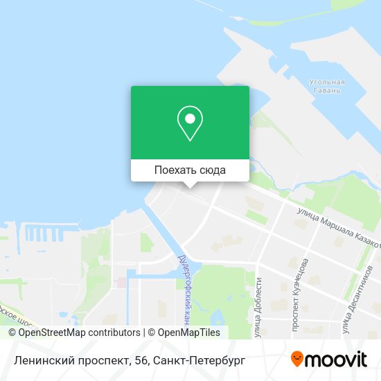 Карта Ленинский проспект, 56