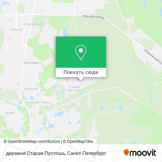 Карта деревня Старая Пустошь