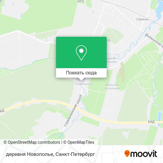 Карта деревня Новополье