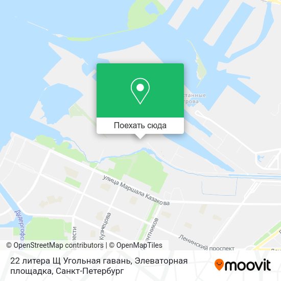 Карта 22 литера Щ Угольная гавань, Элеваторная площадка