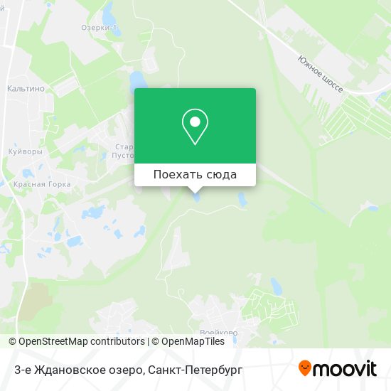 Карта 3-е Ждановское озеро