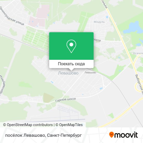 Карта посёлок Левашово