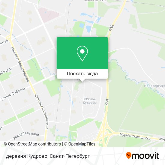 Карта деревня Кудрово