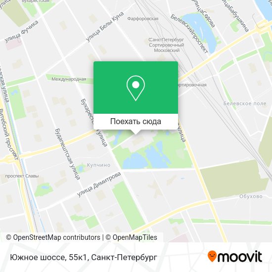 Карта Южное шоссе, 55к1