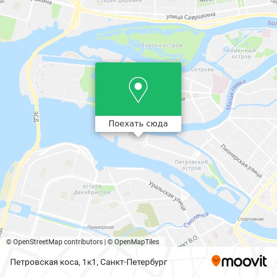 Карта Петровская коса, 1к1
