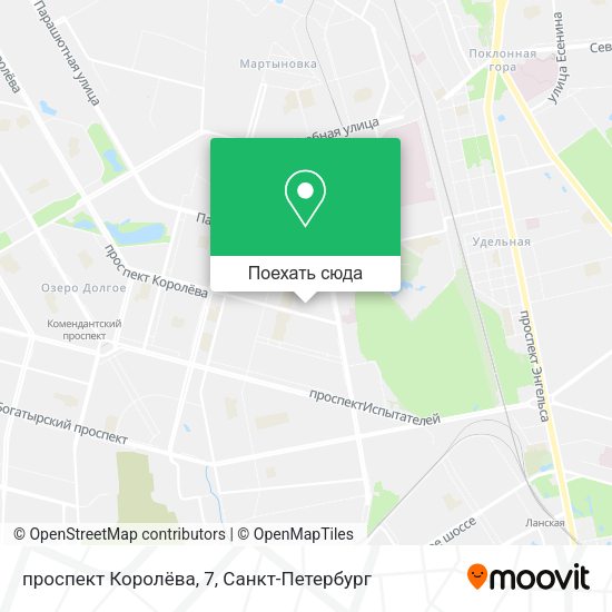 Карта проспект Королёва, 7