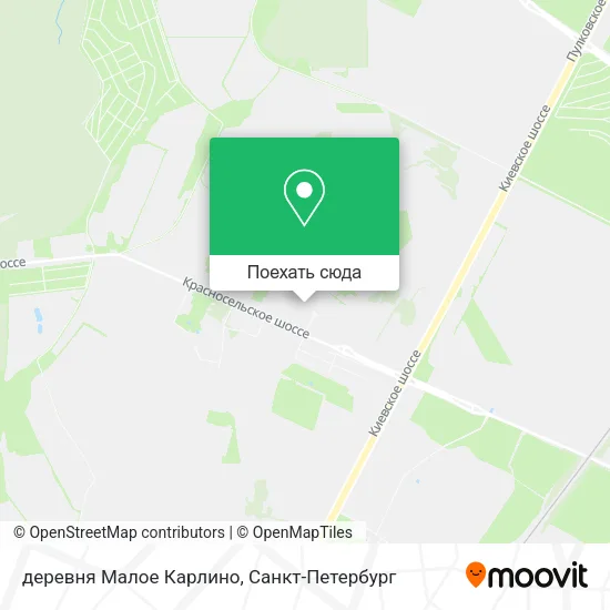 Карта деревня Малое Карлино