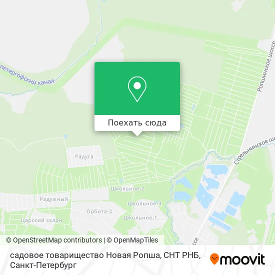 Карта садовое товарищество Новая Ропша, СНТ РНБ