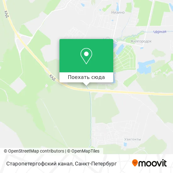 Карта Старопетергофский канал