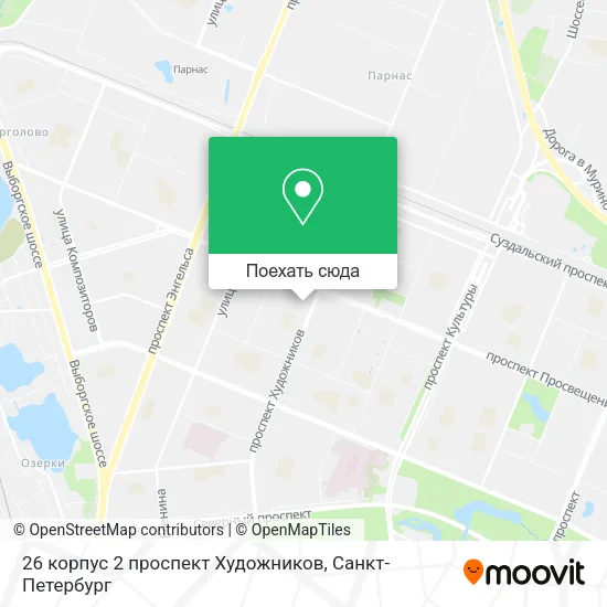 Карта 26 корпус 2 проспект Художников
