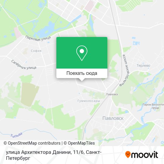 Карта улица Архитектора Данини, 11/6