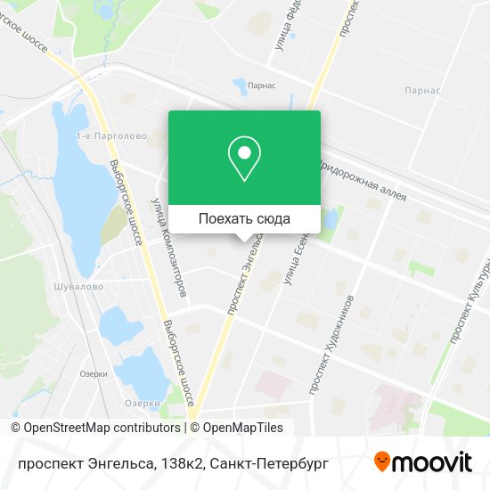 Карта проспект Энгельса, 138к2