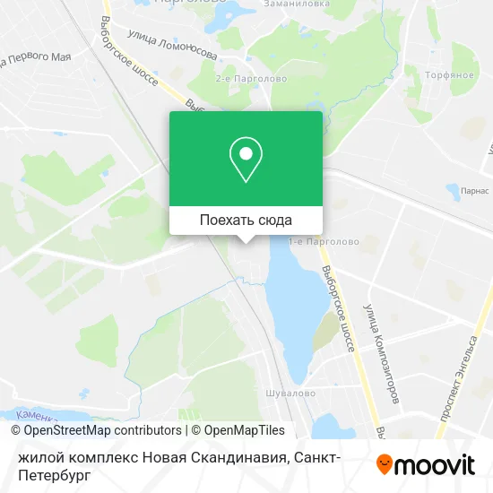 Карта жилой комплекс Новая Скандинавия